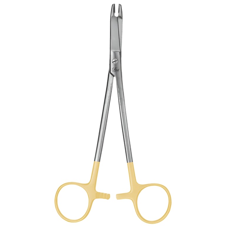 Best 6.5" Olsen-Hegar Needle Holder Scissors, TC, 1/Pk. Features a dual-purpose design as both