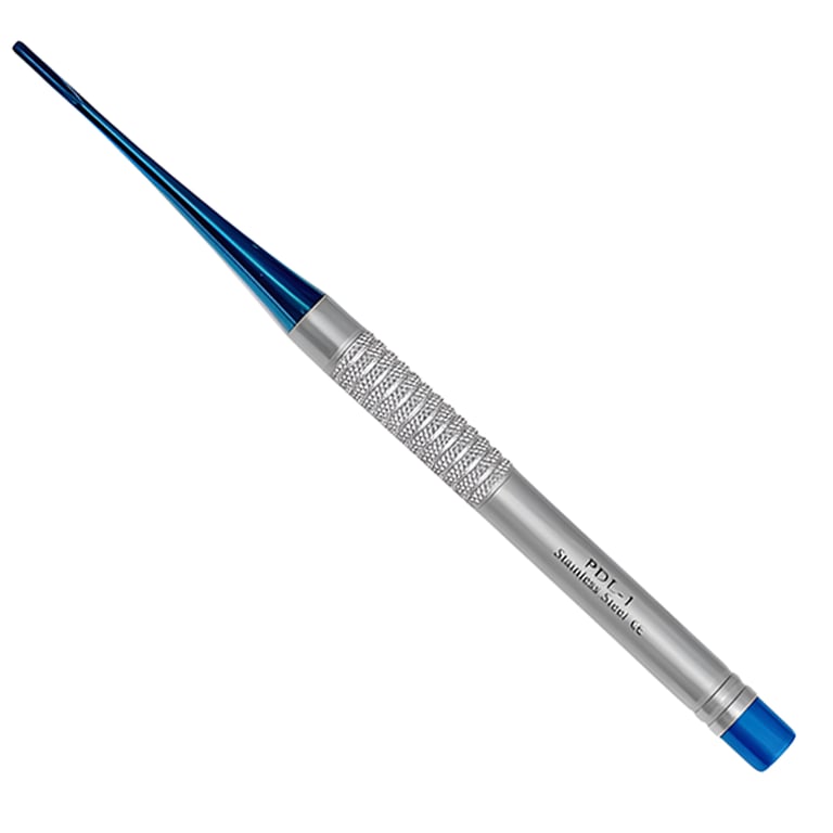 Best ACCU LUXATOR/ Peritomes PDL 1, 3mm Straight, Skinny Handle, 1/Pk. Designed a with blue