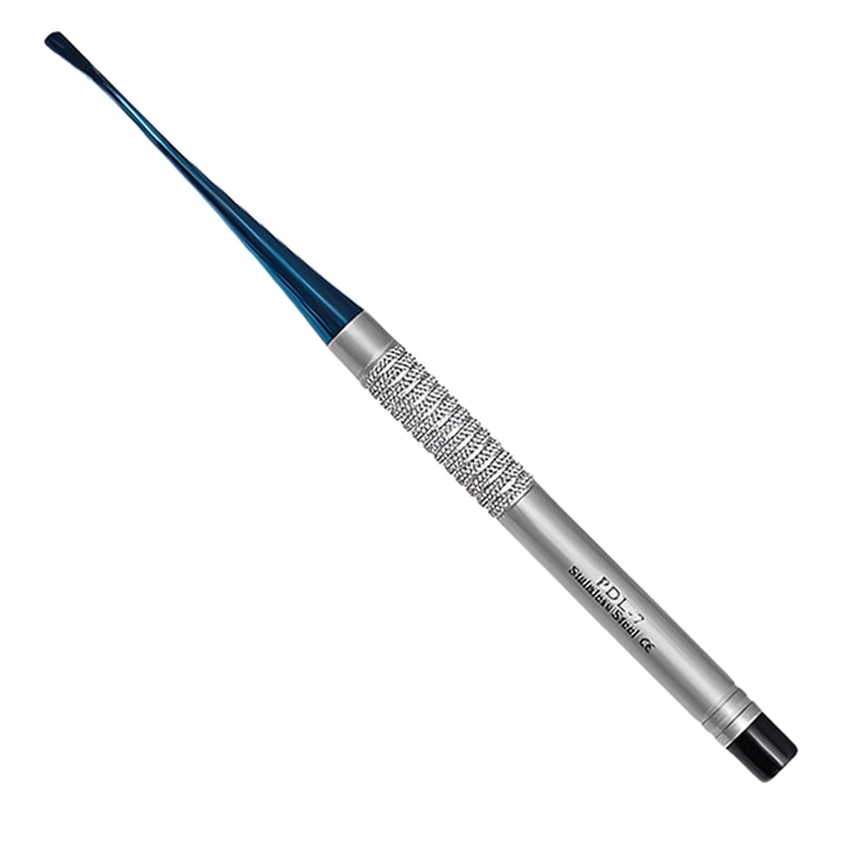Best ACCU LUXATOR/ Peritomes PDL 7, 5mm Mesial Curved Out, Skinny Handle, 1/Pk. Designed with blue