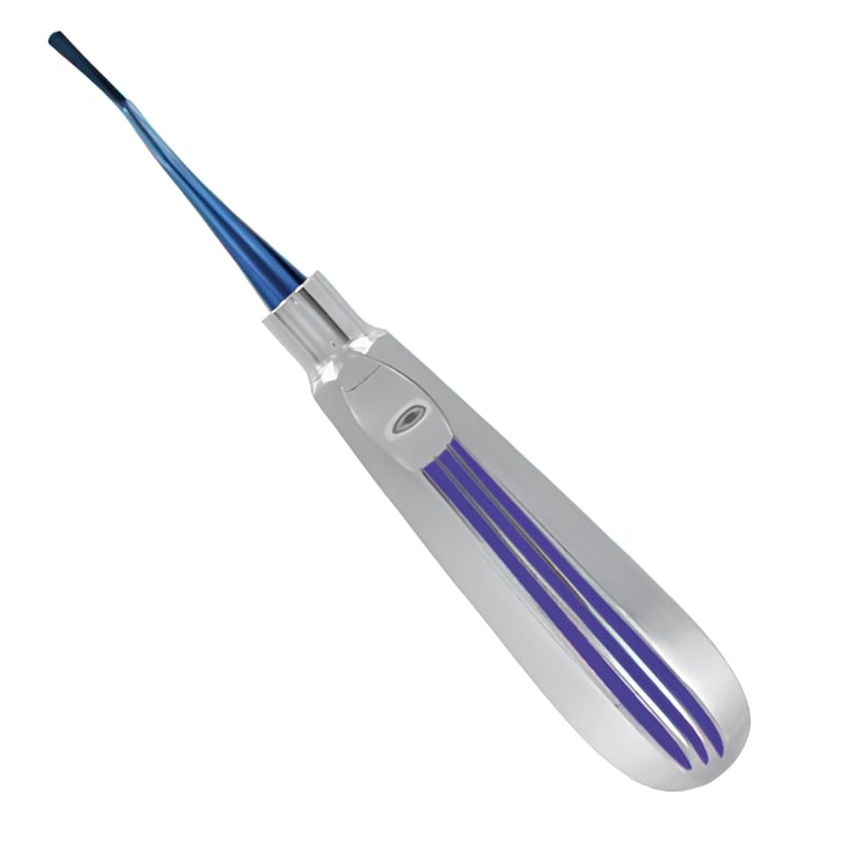 Best ACCU LUXATOR/ Peritomes PDL 4, 3mm Distal Curved In, 1/Pk. Designed with a blue titanium