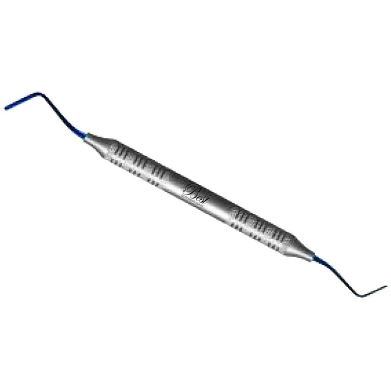 Best #PT1 Stainless Steel Double End Atraumatic Extraction Periotome, Anterior, 1/Pk. Blue