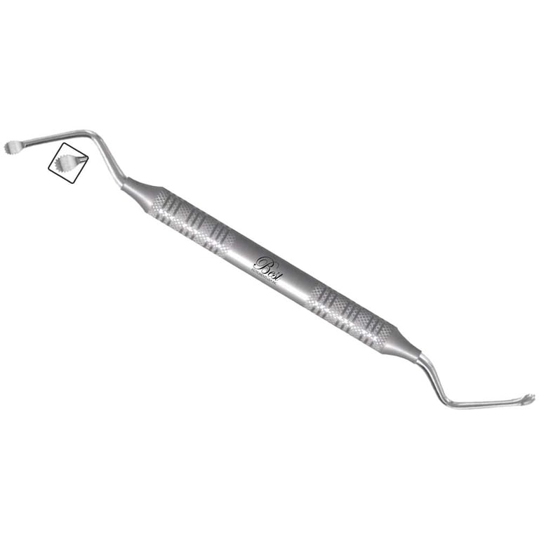 Best #85S Lucas Stainless Steel Surgical Curette, Spoon with Serrated, 1/Pk. For bone curettage