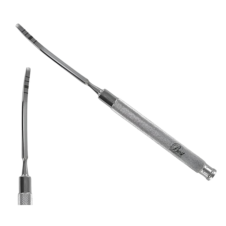 Best 4mm Osteotome Surgical Chisel, Curved, 1/Pk. Features 7-10-13-15-18mm marking on tip. Ideal