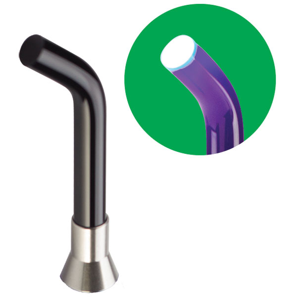 Slimax-C Plus 8 mm Black Light Guide, Curved. For use LED Curing Light. Autoclavable 360 degree