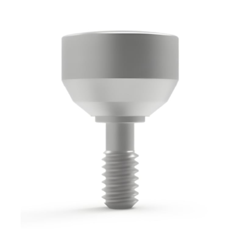 Bhi Implants 5.5mm Wide Titanium Healing Cap, 3mm Collar, 1/Pk. Made of Titanium Ti-6AL-4V-ELI
