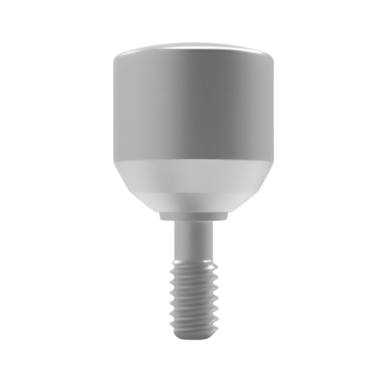 Bhi Implants 5.5mm Wide Titanium Healing Cap, 5mm Collar, 1/Pk. Made of Titanium Ti-6AL-4V-ELI