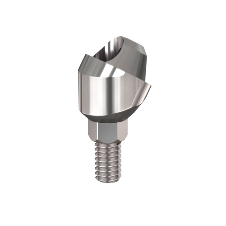 Bhi Implants 30° Angular Multi Unit Titanium Abutment, 4 mm, Single Abutment. Internal hex system