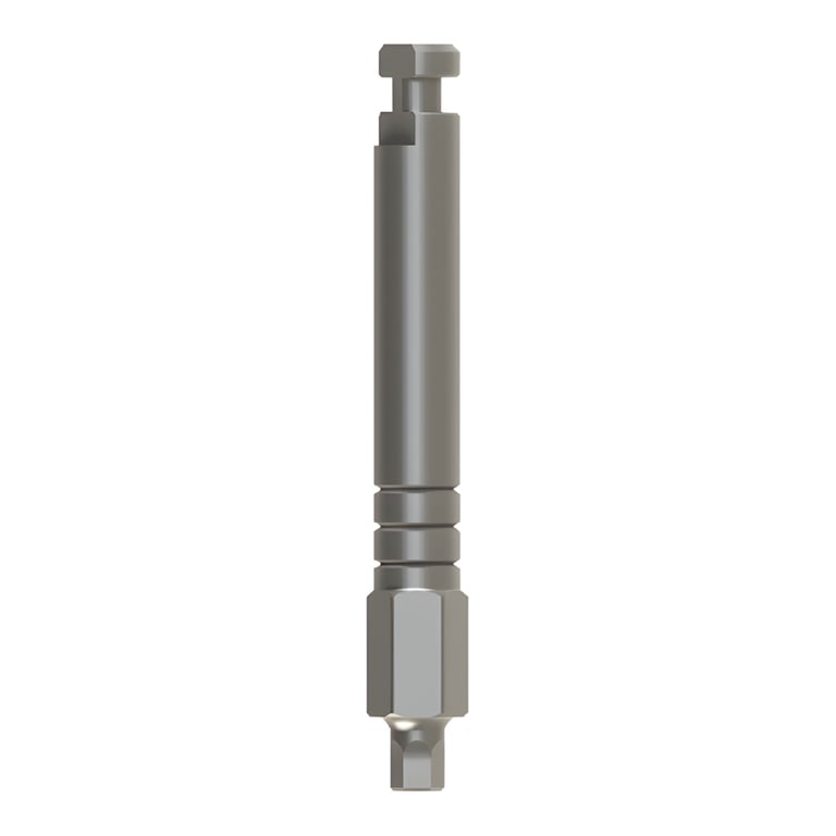 Bhi Implants Hex Driver 1.25mm Motor Mount Adapter, Stainless Steel, Internal Hex, 20mm, 1/Pk