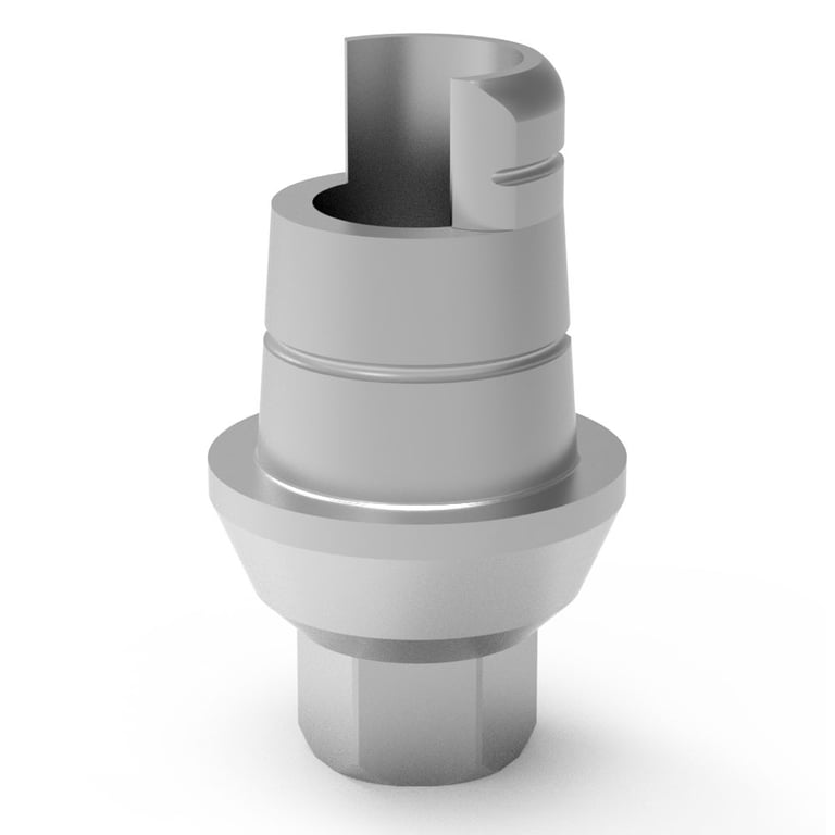 Bhi Implants CAD CAM Anti-Rotational Ti-Base Abutment, 1.5 mm, 1/Pk. For internal hex dental