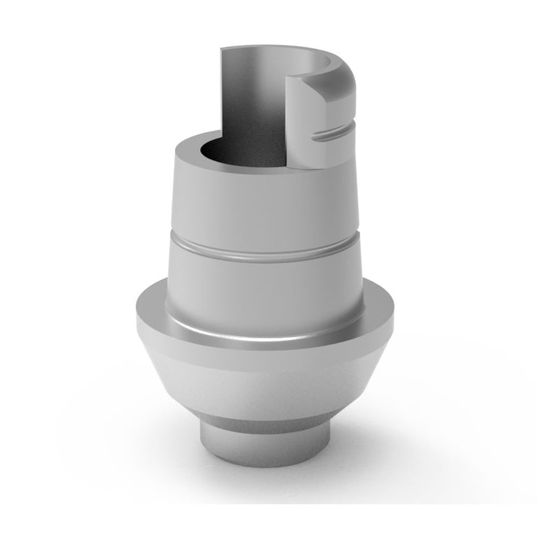 Bhi Implants CAD CAM Rotational Ti-Base Abutment, 1.5 mm, 1/Pk. For internal hex dental implant