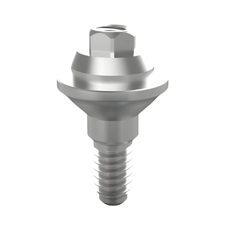 Bhi Implants Straight Multi Unit Abutment, 1mm Collar, 1/Pk. Made of Titanium TI-6AL-4V ELI