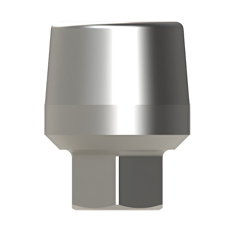 Bhi Implants Straight Titanium Abutment w/Screw, Internal Hex, 3.85 Slim, 5mm, 1/Pk. Made