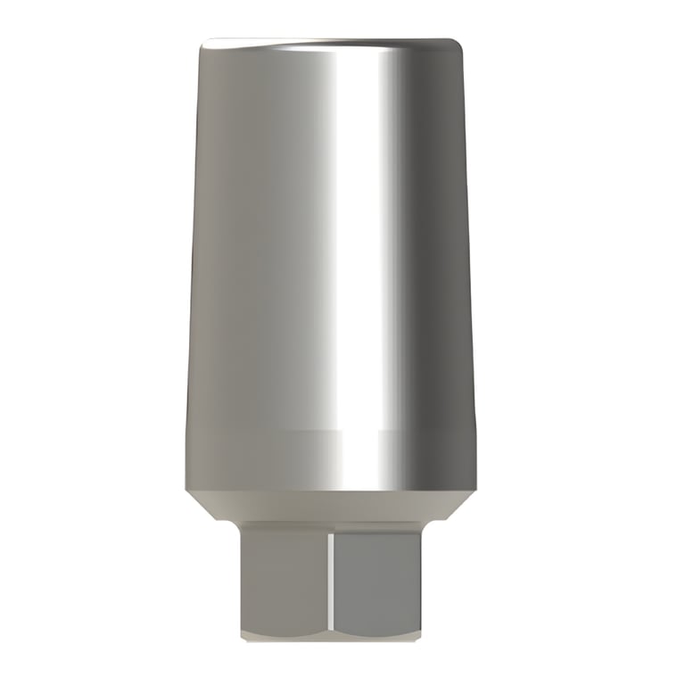 Bhi Implants Straight Titanium Abutment w/Screw, Internal Hex, 3.85 Slim, 10.5mm, 1/Pk. Made