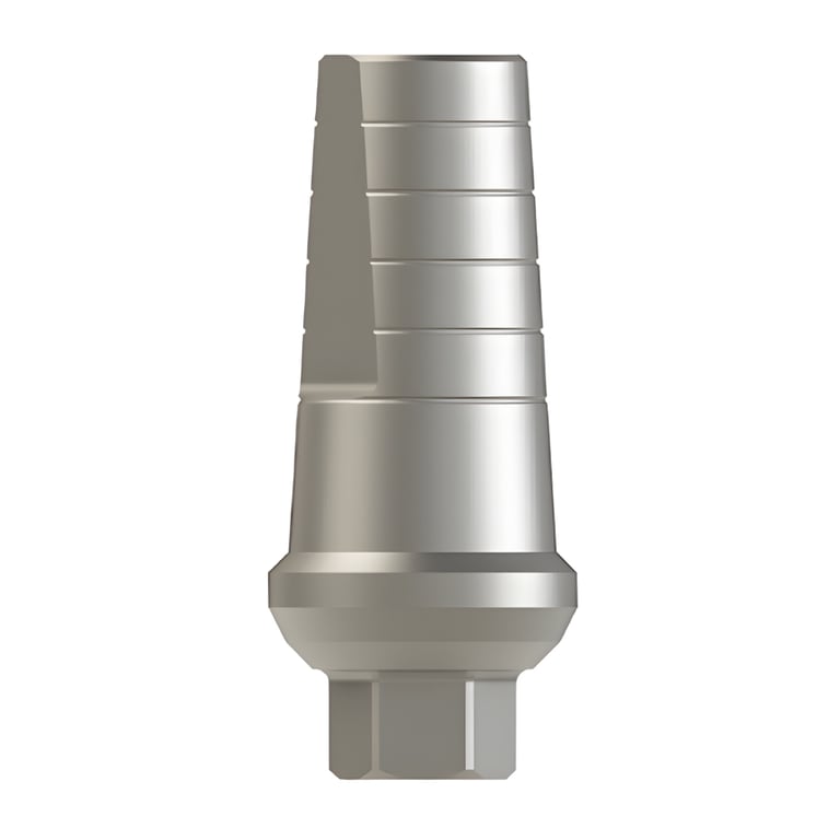 Bhi Implants Straight Titanium Shoulder Abutment w/Screw, Internal Hex, 8.5mm, 1mm Collar, 1/Pk