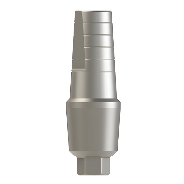 Bhi Implants Straight Titanium Shoulder Abutment w/Screw, Internal Hex, 11.5mm, 4mm Collar, 1/Pk
