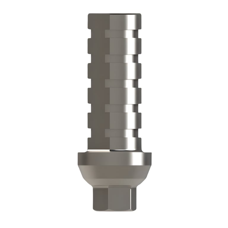 Bhi Implants Temporary Titanium Abutment w/Screw, Engaging, 12mm, 1/Pk. Made of Titanium