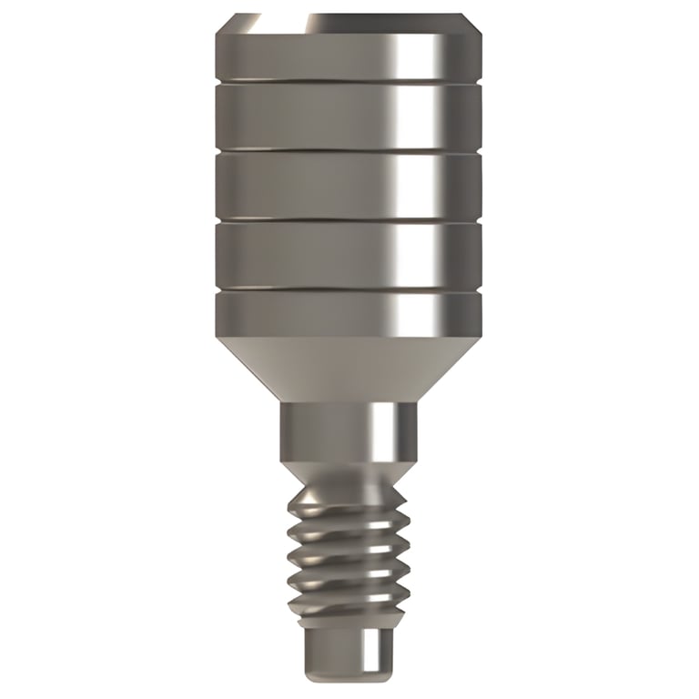 Bhi Implants Titanium Aesthetic Healing Cap, 3.88mm Standard Body, 6mm Collar Heights, 1/Pk