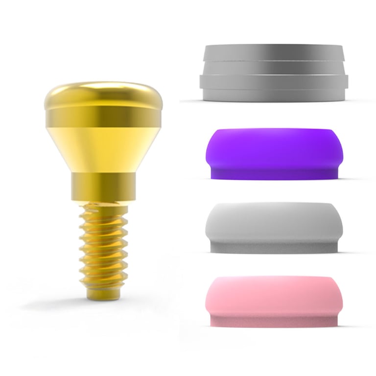 Bhi Implants OT Equator Set for Internal Hex Dental Implants, 1mm, 7/Pk. Internal Hex System