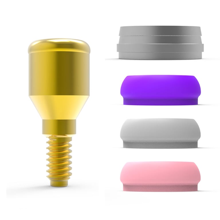 Bhi Implants OT Equator Set for Internal Hex Dental Implants, 4mm, 7/Pk. Internal Hex System