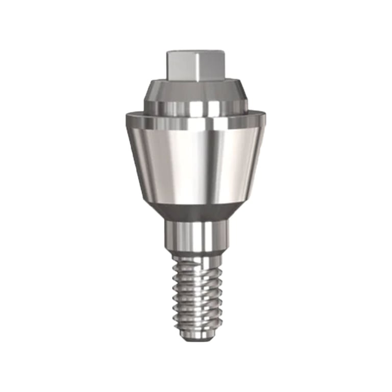 Bhi Implants Straight Multi-Unit Titanium Abutment, 3 mm, Single Abutment. Internal hex system