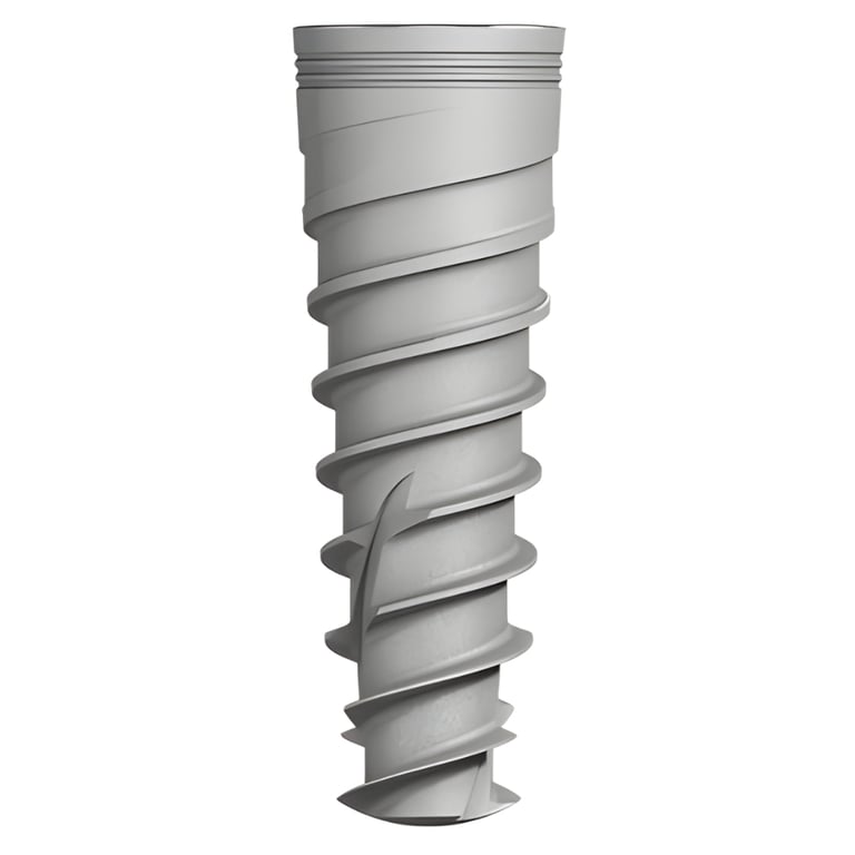 Bhi Implants Cyclone Conical Self-Drilling Dental Implant, 3.75mm x 11.5mm, Internal Hex, 1/Pk