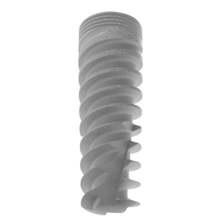 Bhi Implants Shark Tapered Self Drilling Dental Implant, 3.75 x 11.5mm, 2.42 Internal Hex, 1/Pk