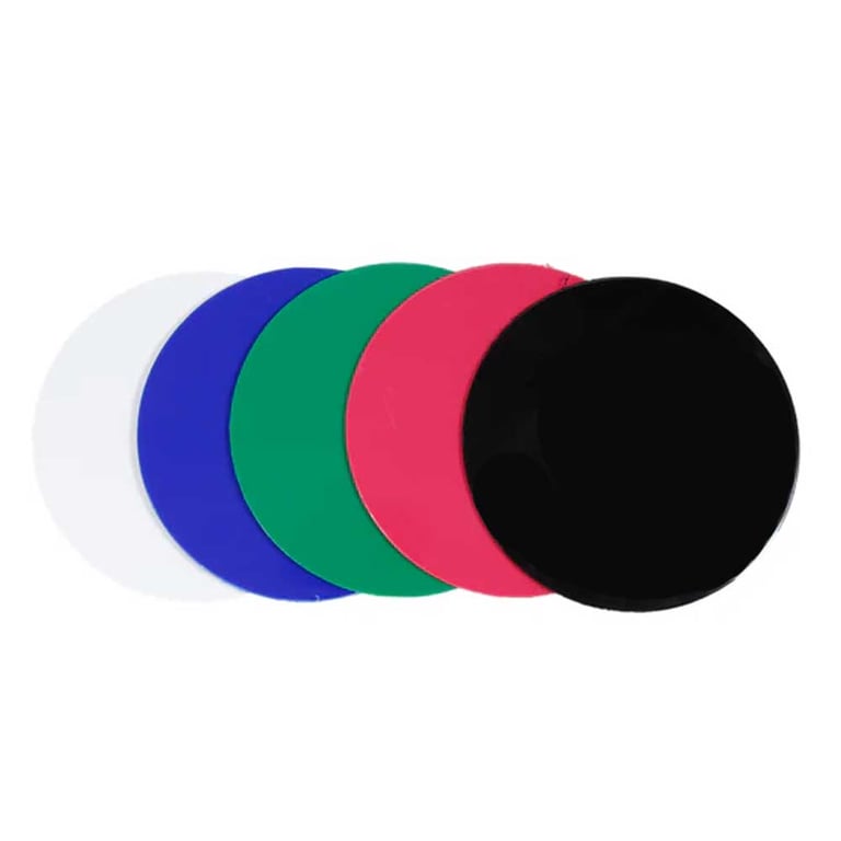 Bio-Art Soft 3.0mm, 134mm Round, EVA Thermoforming Sheet, Mixed Colors, 5/Pk. Made in Brazil