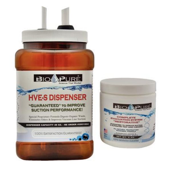 Bio-Pure Restore 6oz Starter Kit, Includes 6oz. Jar of Bop-Pure Powder and HVE/S Dispenser