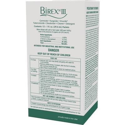 Birex SE III Surface Disinfectant Concentrate Operatory Pack - 12 x 1 fl oz Packet. Each packet