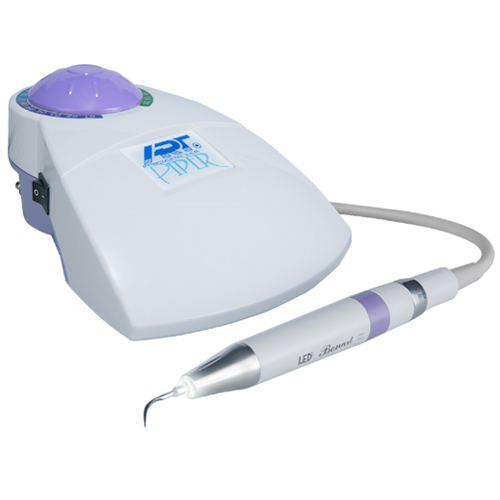 ART Piper ART-P6 compact piezoelectric scaler with LED handpiece and auto grain control. Includes