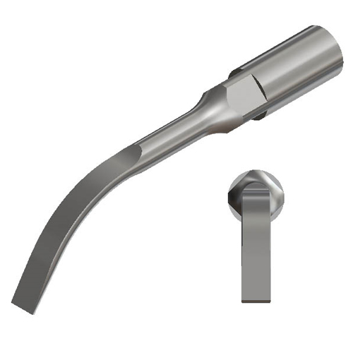 ART BS-2 Piezo tip, flat chisel tip designed for removing resin-free ortho cements. For use
