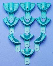 Bo Trays #3 Perforated Medium Upper Full-Arch Impression Trays, 12/Pk, Disposable