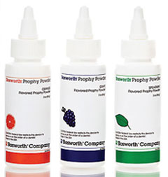 Bosworth Prophy Powder - Tri-Pack: 3 oz. each Grape, Spearmint and Orange. Assorted Flavors Sodium