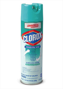 Clorox Disinfectant Spray, 19 oz. Aerosol Spray. Bleach-Free Plus Deodorizer, Kills and prevents