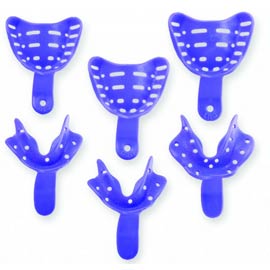 Edentulous Tray Aways Assorted Sizes (2 of each size) Perforated Impression Trays 12/Pk