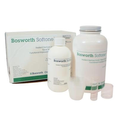 Softone 1 Lb. Bulk Kit - Soft Tissue Conditioner: 1 Lb. Pink Powder, 8 oz. Liquid, Powder Measure
