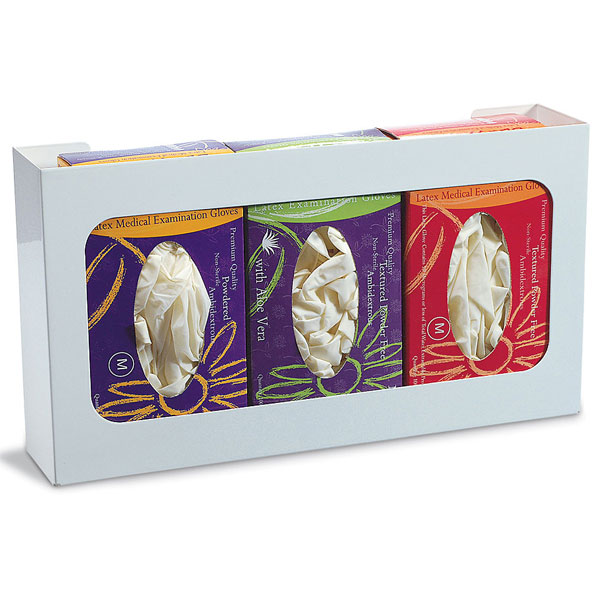 Bowman Triple Glove Butler, White 10"H x 18"W x 3-3/4"D. Get better organized and free up counter