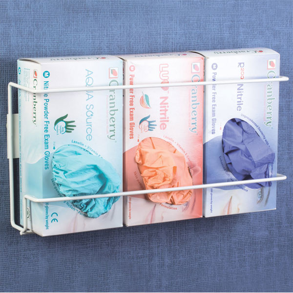 Bowman Triple Wire Glove Dispenser, WireFramed. Holds 3 boxes, each a maximum Net32