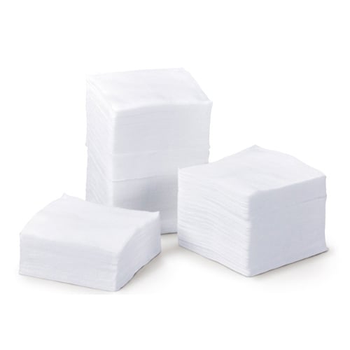 Britedent 2" x 2" 4-ply Non-Woven Sponges, Case of 2000 Sponges. Rayon/polyester blend