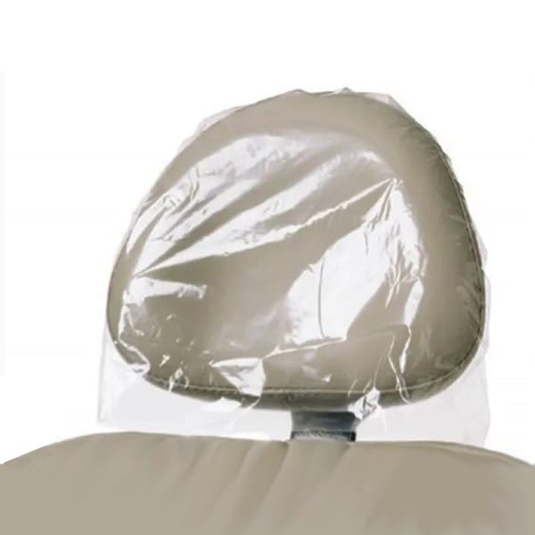 Britedent Headrest Covers, 10" x 11", Clear Plastic, 250/Pk