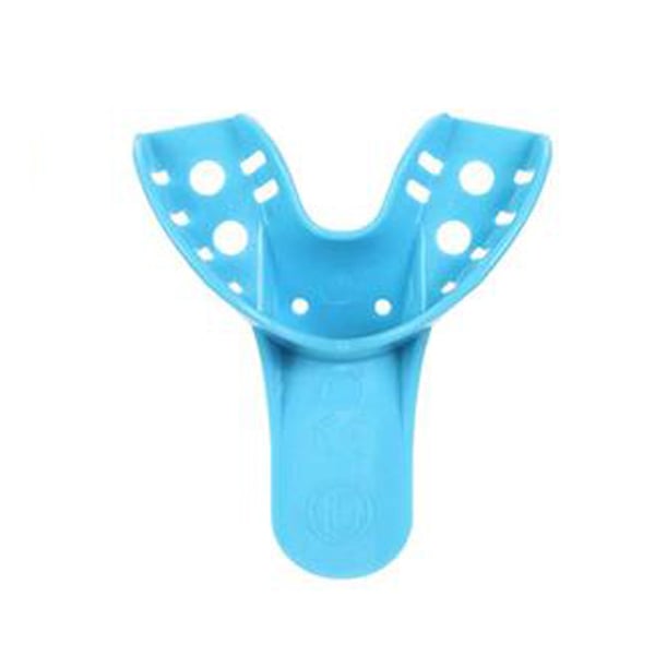 Britedent Light Blue Disposable Impression Trays #10, Anterior Lower, 12/Pk. Design of anatomy