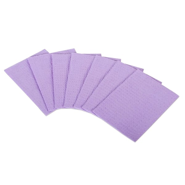Britedent 13" x 18" Patient Bibs Lavender 500/Cs. 3-Ply Plain Rectangle. Made with a soft layer