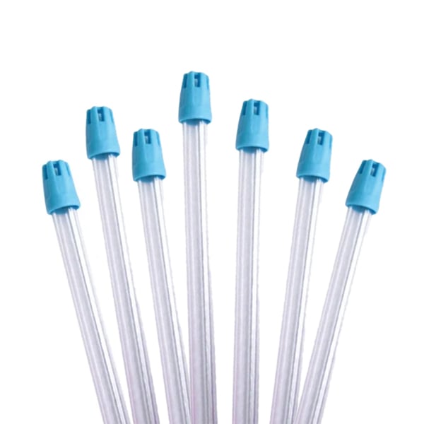 Britedent Saliva Ejectors Clear w/Blue Tips 1000/Case. Flexible, wire-reinforced saliva ejectors