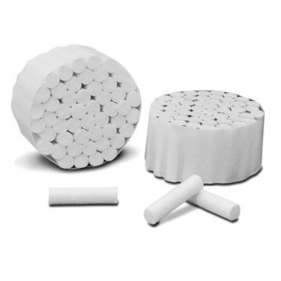 Britedent #2 Medium Non-Woven Cotton Rolls 2000/Box. 1.5" x 3/8" super absorbent 100% cotton