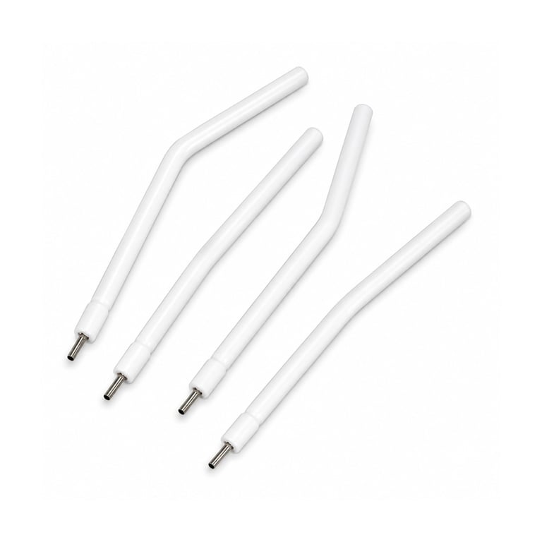 Britedent 3-Way Air/Water Syringe Tips, Disposable, White with Metal Core, 150/Pk. Designed