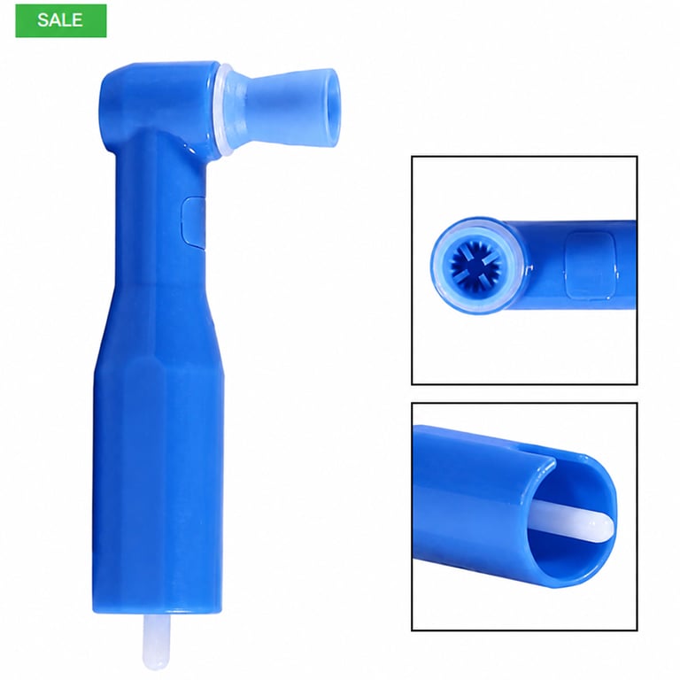 Britedent Disposable Plastic Premium Prophy Angles, Soft Cup, Blue, 500/Pk. Features polishing cup