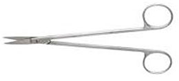 Brite Sources Kelly Scissors, 6.25", Curved surgical scissors with one serrated blade. Single