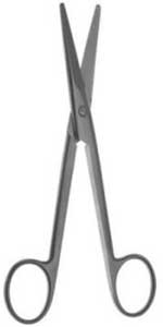 Brite Sources Mayo Scissors, Straight, 9". Mayo scissors have two semi-blunt points and precision