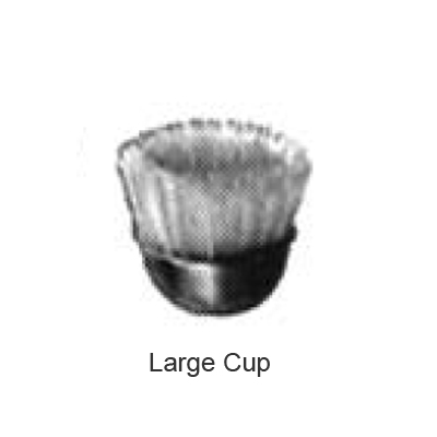 Abbott-Robinson Straight HP Mounted Bristle Brushes, Large (7/16") Cup Standard Stiff, case of 12