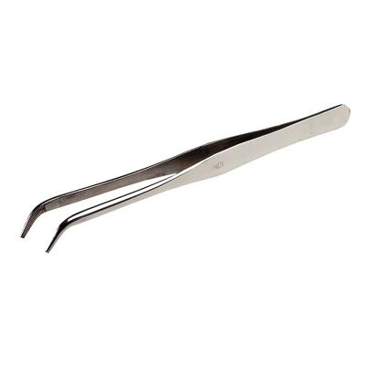 Buffalo Dental #175A curved tweezer, L-type, 6 1/2", single instrument